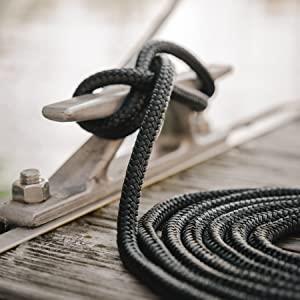 Marine Grade nylon double braided Rope dock line