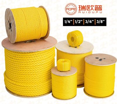 Wholesales Price PP PE Mono 3 strands Twisted Rope